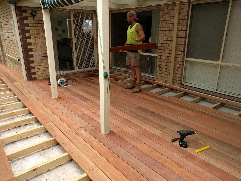 Timber deck construction