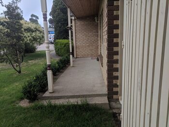 Verandah before construction
