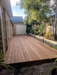 Completed outdoor living deck