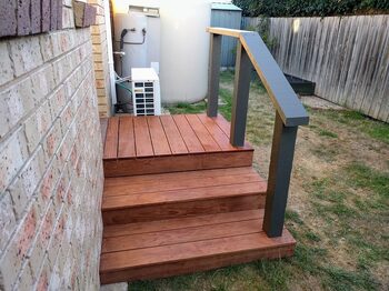 Completed door steps