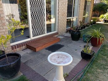 Completed door steps