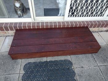 Completed door steps