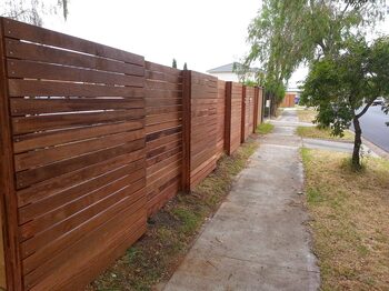 Fence construction project