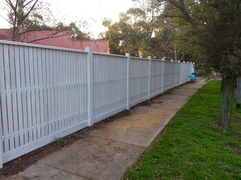 Fence construction project
