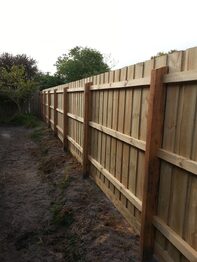 Fence construction project