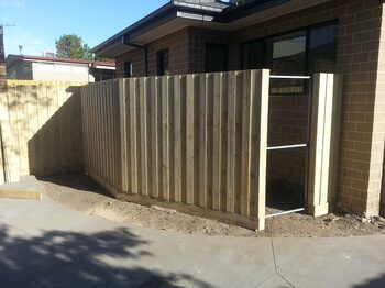 Fence construction project