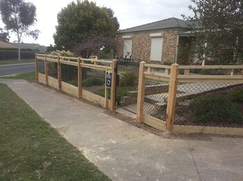 Fence construction project