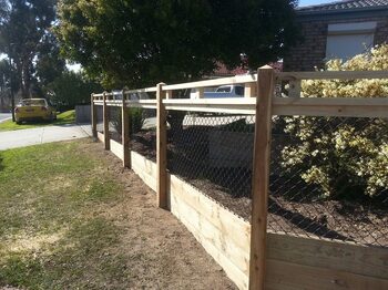 Fence construction project