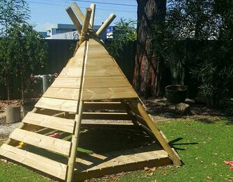 Timber teepee